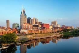 Nashville skyline from the river