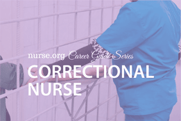 Nurse checking blood pressure of inmate in prison